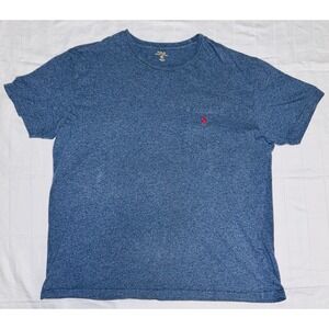 POLO RALPH LAUREN CREW T-SHIRT  XL  BLUE SHORT SLEEVE POCKET -RED PONY